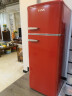 优诺（EUNA）复古冰箱小型家用双门冰箱冷藏冷冻家用冰箱BCD-210R 经典红 实拍图