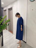 婧麒孕妇装春夏季新款连衣裙中长款哺乳衣时尚孕妇裙夏装洋气时髦 藏青色 L 实拍图