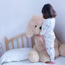 小素材儿童秋衣秋裤婴儿春秋衣服宝宝保暖内衣套装男童纯棉新生儿睡衣女 纯色小虎中领套蓝 100 实拍图