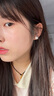 Lnieer韩国fever同款施家珍珠耳钉女999足银名媛澳白养耳洞新款耳环耳饰 日本粉光珍珠耳钉【12mm】999银 实拍图