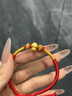 中国黄金（CHINA GOLD）十二生肖黄金手链女转运珠护身符本命年红绳情人节新年礼物送老婆 【巳蛇】十二生肖黄金手链 实拍图