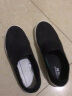 回力一脚蹬男鞋老北京布鞋子男士冬季加绒帆布鞋运动休闲懒人工作板鞋 黑色3176 42 实拍图