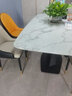 法艾利意式极简岩板餐桌椅组合大理石长方形创意现代简约小户型吃饭桌子 大理石餐桌【1.6*0.9米】不含椅 实拍图