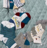 南极人婴儿袜子儿童网眼袜宝宝婴幼儿中筒夏季薄款袜子5双装 条纹小船M 晒单实拍图