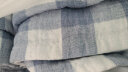 洁丽雅毛巾被纯棉单人双人纱布盖毯午睡毯子毛毯空调被夏凉被子新疆棉 W0812(小格子)浅兰 200cmx230cm【一等品】100%棉 实拍图