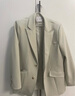VEGA CHANG小西装女2026年春季新款法式小众宽松显瘦女士西服外套 淡抹茶色 L 实拍图
