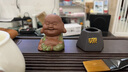 宇轩 指尖小茶宠紫砂紫创意泥彩绘花瓶迷你禅意小号五福花器摆件 单个指尖小花器--源 实拍图