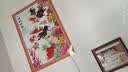ZSTO山水风景画客厅装饰画年画办公室墙贴餐厅贴画纸画中式海报带瀑布 B8397 竹报平安 65厘米X95厘米无框画 备注型号 实拍图