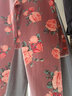 优婷菲（YOUTINGFEI）睡衣女春秋季纯棉长袖薄款宽松全棉家居服女士秋款大码套装可外穿 YD-347玫粉 M(身高152-160 体重90-108) 实拍图