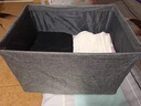 友纳衣柜衣服收纳箱家用衣物裤子阳离折叠整理盒抽屉式布艺钢架储物筐 星空灰-50*44*32CM【加厚面料】 买一fa一【钢架支撑/耐用耐磨】 实拍图