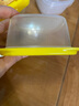 茶花（CHAHUA）塑料冰箱保鲜盒家用冷冻水果蔬菜专用收纳盒食品级冰箱收纳盒 黄色3个装-460ML正方形 实拍图