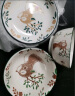 尚行知是 卡通碗碟套装陶瓷碗筷子盘子家用餐具套装釉下微波炉适用 四人食16件套 实拍图