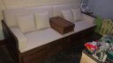 溪木工坊罗汉床新中式储物实木沙发床大尺寸仿古禅意老榆木家具 2.5米罗汉床+垫子+炕桌 晒单实拍图