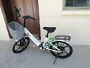 凤凰（Phoenix）电动自行车成人男女士锂电池电动车新国标小型助力电瓶车电单车 L3米白【单速】20寸一体轮 6AH电动续航18公里 实拍图