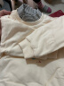 童泰宝宝上衣秋冬季婴儿衣服儿童高领卫衣休闲外出长袖夹棉外套 米白 90cm 晒单实拍图