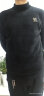 啄木鸟毛衣男秋冬季新款一体绒针织衫男毛线衣加绒加厚男士雪尼尔打底衫 黑色(主款) 180 实拍图