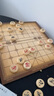 得力（deli） 中国象棋实木高档套装成人折叠棋盘学生儿童大号棋子木质相棋 小号-实木棋-折叠盘(直径2.8CM) 实拍图