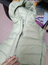 鸭鸭（YAYA）儿童轻薄羽绒服短款小童中大童连帽男女童2023秋冬洋气童装外套 抹茶绿 130 实拍图