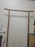 寻古红木家具非洲鸡翅木（学名：非洲崖豆木）卧室落地实木衣帽架简约中式室内鞋柜挂衣架可拆卸 长79(总长106)*宽38*高144cm 实拍图