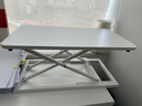 欧泰仕站立办公电脑增高架升降坐站交替可折叠学习桌支架移动笔记本支架 7档手动-白色 实拍图