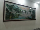 佳得雅新中式客厅装饰画沙发背景墙壁画字画山水画靠山图办公室风景挂画 海纳百川A1 55*170cm宣纸锦绫+有机玻璃+胡桃色实木框（较小） 实拍图