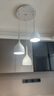 雷士照明led餐厅灯餐吊灯具三头欧式简约现代圆形创意餐桌饭厅灯卧室吊灯 9051 3-A/21W 8-15㎡ 实拍图