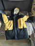 猴兄仔男童加绒加厚外套秋冬装新款儿童10学生中长款风衣中大童3-15岁韩版童装男休闲百搭男孩上衣棉服 黄色 160(建议身高150CM左右) 实拍图