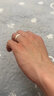 中国黄金（CHINA GOLD）S925银青丝情侣对戒情侣一对男女款结婚情人节生日礼物送女友爱人 青丝情侣对戒 实拍图