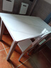 上林春天亮光岩板餐桌椅组合现代简约家用轻奢实木长方形吃饭洽谈桌子餐桌 加厚雪山白亮光-白框架+灰白木椅 1.4m /1.3m一桌四椅【默认发1.4】 实拍图