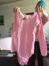 艾舞戈儿童舞蹈服女童秋季练功服宝宝芭蕾舞连体服中国舞服考级跳舞衣 粉色-长袖 160 身高140-150cm体重68-78斤 实拍图