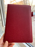 法拉蒙 a5硬壳皮面笔记本本子带笔插位学生考研日记本商务办公会议记录记事本可定制 红色 实拍图