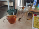 美斯尼 马克杯玻璃茶杯茶具套装茶水杯子锤纹泡花茶水杯咖啡牛奶果汁杯加厚带把手盖子勺子女男士耐热 马克杯 实拍图