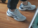 亚瑟士（asics）羽毛球鞋男鞋女鞋羽排款秋冬季运动鞋专业训练鞋子GEL-ROCKET 11 白色/蓝紫色 42.5 实拍图