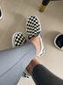VANS范斯官方 经典款Slip-On黑白棋盘格经典一脚蹬鞋帆布鞋低帮 黑白棋盘格 36.5 实拍图