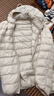 雪中羽皇轻薄羽绒服女连帽2025年秋冬新款休闲小个子白鸭绒保暖防寒外套 米色 M (160) (80-95斤） 实拍图