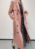 颜域中长款西装领英伦风衣春装女2024年新款长袖气质粉色大衣外套 橡皮红 M/38 晒单实拍图