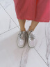 星期六德训鞋女2024新款百搭时尚透气系带潮流增高休闲鞋舒适 银色 37 标准码 晒单实拍图