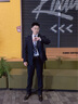 吉约蒙（G·MONS）西服套装男士商务抗皱易打理休闲西装套装结婚新郎职业正装西装 藏青A版【上衣+裤子】C0020 58 实拍图