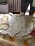 aqpa婴儿连体衣纯棉春秋新生儿彩棉长袖哈衣男女宝宝爬服睡衣0-6 白色小象 66cm 实拍图