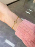 中国黄金（CHINA GOLD）四叶草黄金手链女款足金结婚转运珠生日生日送女朋友礼物送老婆 【送女友】足金四叶草手链 约2.2g【玫瑰礼盒】 实拍图