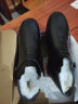 可依可靠冬季妈妈鞋棉鞋真皮羊毛软底中老年人女棉皮鞋保暖防滑奶奶冬鞋 黑色（羊毛厚请拍大一码) 40 实拍图
