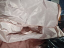 邦尼美家衣物收纳袋家用羽绒服压缩袋外出行李便捷式打包袋旅行分类整理袋 豆沙粉【双拉链带孔 柔软护衣】 大号（40*30*18cm）2-3件羽绒服 实拍图