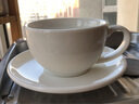 楚歌质优品300ml欧式陶瓷咖啡杯套装拉花杯拿铁杯卡布奇诺杯泽田杯花式 大白色300ml 实拍图