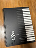 XYBP五线谱本专业儿童宽距乐谱a4初学者练琴笔记本子活页加厚空白大间距钢琴线圈本小学（黑色4mm） 实拍图