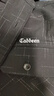 卡宾（CABBEEN）【LOGO刺绣】男装小香风提花长袖衬衫2024秋新款宽松休闲上衣 煤黑色01 XL /180/52 实拍图