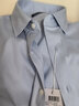 十如仕衬衫男长袖高端白衬衣纯棉高支免烫抗皱商务休闲正装  301 浅蓝色修身版 均码 40/84【175/94A】 实拍图