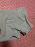 锦度（jindu）平角内裤女士纯棉裆高腰收腹安全女式四角短裤 黑+灰+杏+兰 M 实拍图