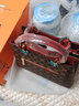雪爱袋鼠（XUEAIDAISHU）高端女士包包女包品牌真皮2025新款40-50岁妈妈手提包母亲节礼物 菱格酒红色[品牌钱包+礼盒] 实拍图