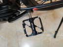 GUB 山地公路自行车脚踏板脚蹬子碳纤维材质单车轴承3培林铝合金防滑 GC071（钛轴+三培林）黑色 实拍图