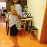 MUJI MUJI 女式 法国亚麻水洗 束腰长上衣 长袖 BCJ02C0S 海军蓝X条纹 XS-S 实拍图